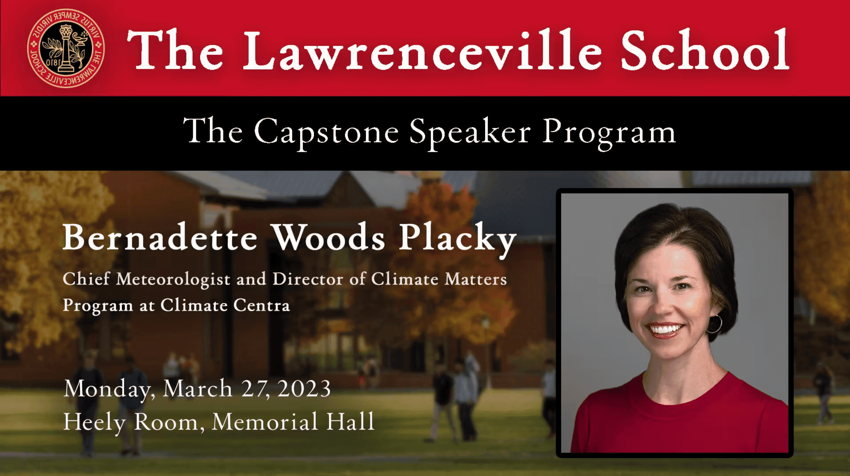 Bernadette Woods Placky – The Capstone Speaker Program