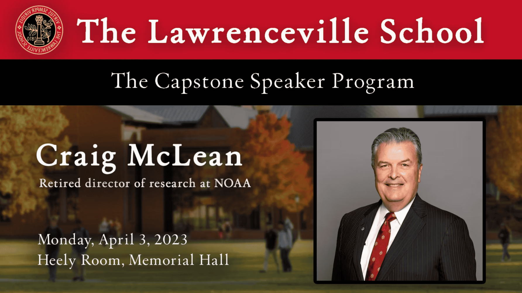 Craig McLean – The Capstone Speaker Program