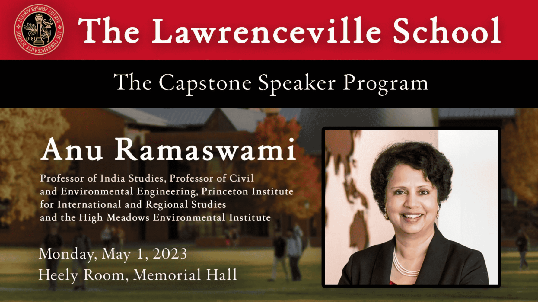  Anu Ramaswami – The Capstone Speaker Program